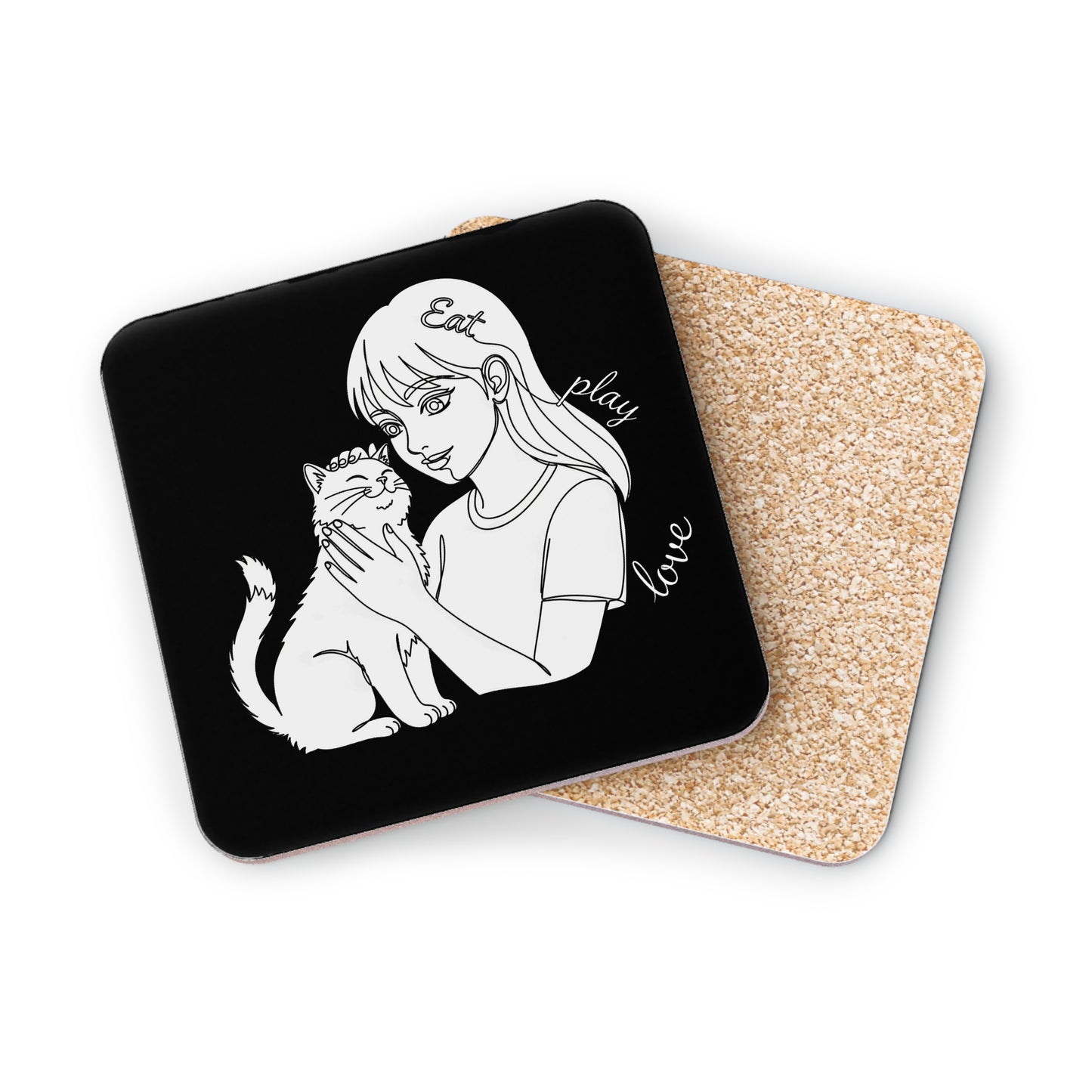 Cute Cat Coasters, Cat Lover Gifts, Home Decor, Drink Coasters, Pet Themed Decor, Animal Lover Gifts, Fun Coaster Set