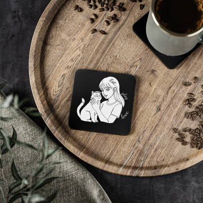 Cute Cat Coasters, Cat Lover Gifts, Home Decor, Drink Coasters, Pet Themed Decor, Animal Lover Gifts, Fun Coaster Set