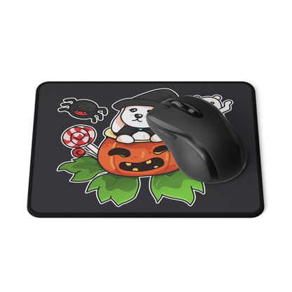 Halloween Cute Pumpkin Puppy Mouse Pad
