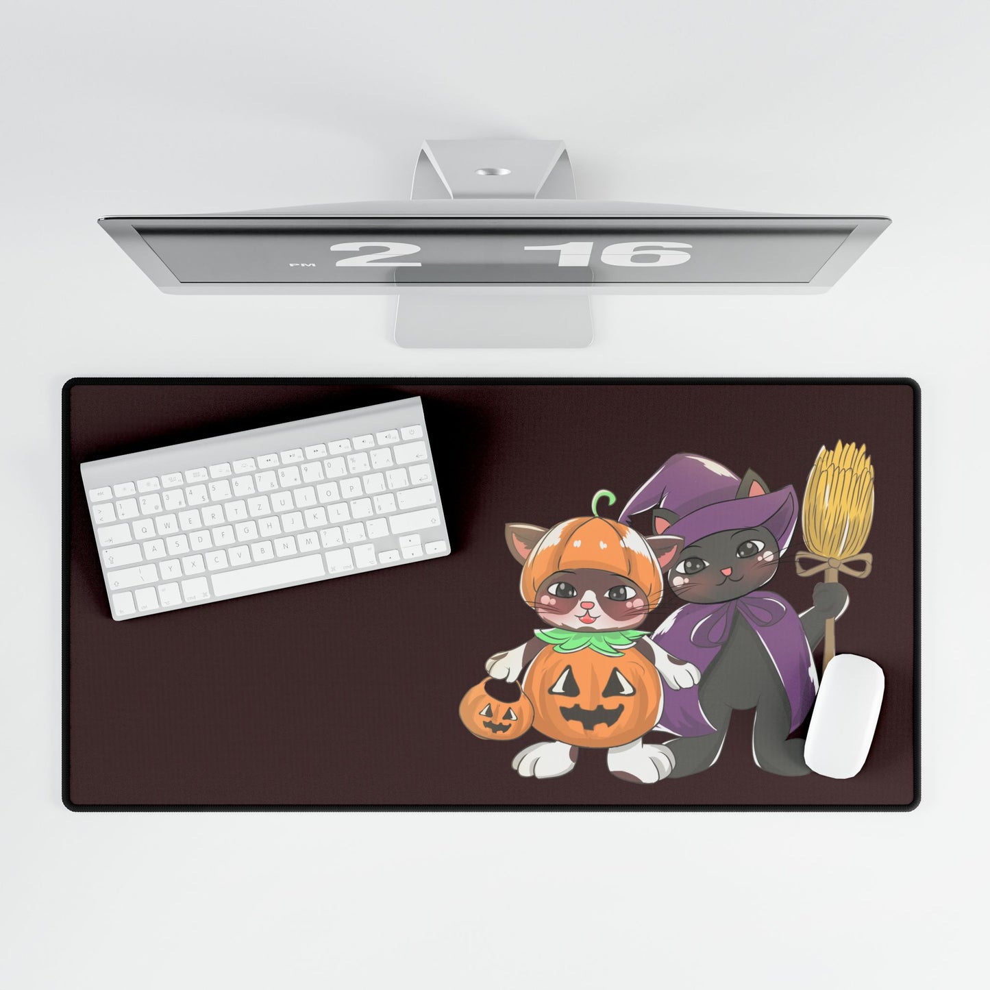Halloween Cat Desk Mat