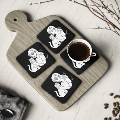 Cute Cat Coasters, Cat Lover Gifts, Home Decor, Drink Coasters, Pet Themed Decor, Animal Lover Gifts, Fun Coaster Set
