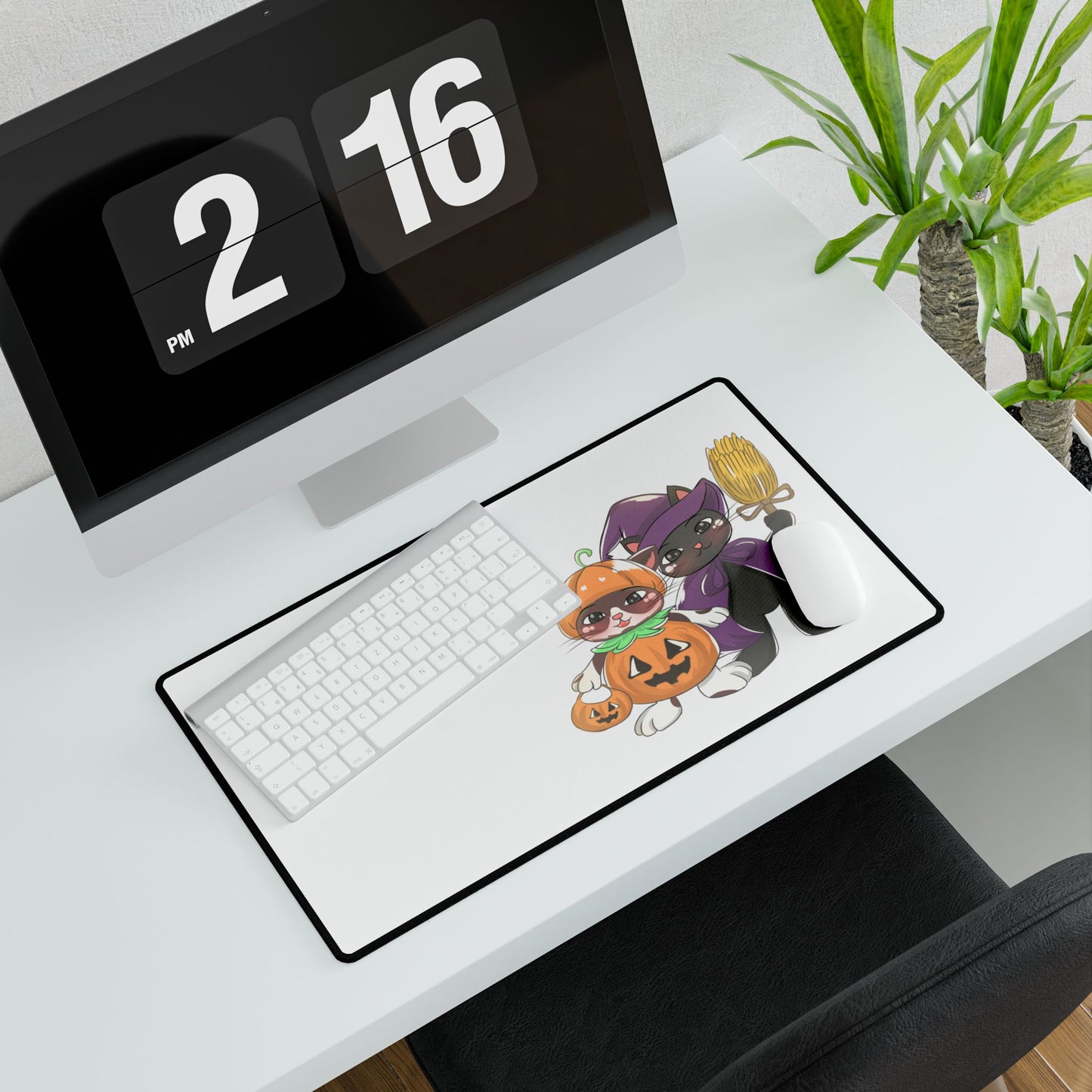 Halloween Cat Desk Mat