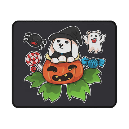 Halloween Cute Pumpkin Puppy Mouse Pad