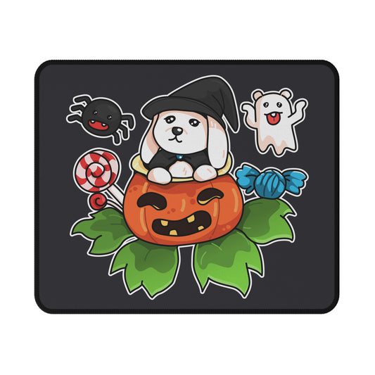 Halloween Cute Pumpkin Puppy Mouse Pad