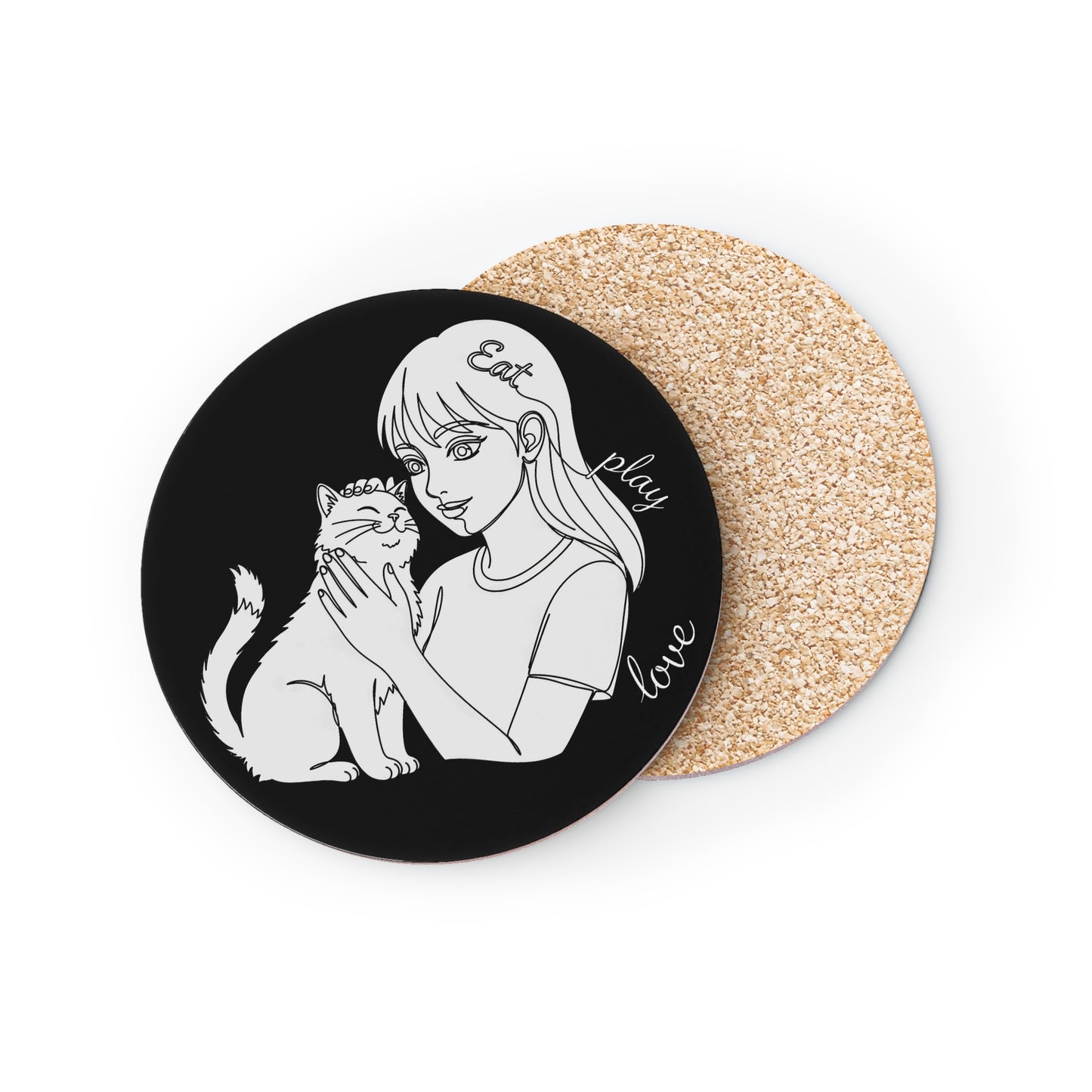 Cute Cat Coasters, Cat Lover Gifts, Home Decor, Drink Coasters, Pet Themed Decor, Animal Lover Gifts, Fun Coaster Set