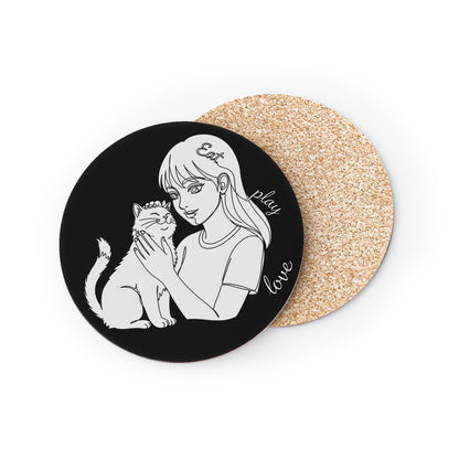 Cute Cat Coasters, Cat Lover Gifts, Home Decor, Drink Coasters, Pet Themed Decor, Animal Lover Gifts, Fun Coaster Set